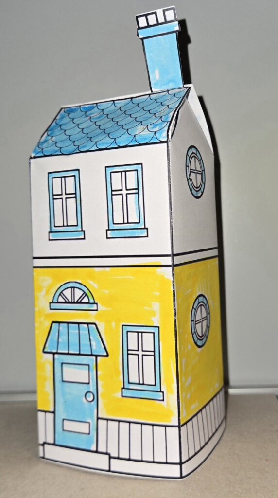 Picture of a paper house