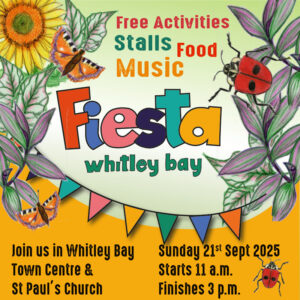 Join us in Whitley Bay town centre on Sunday 21st Sept 2025